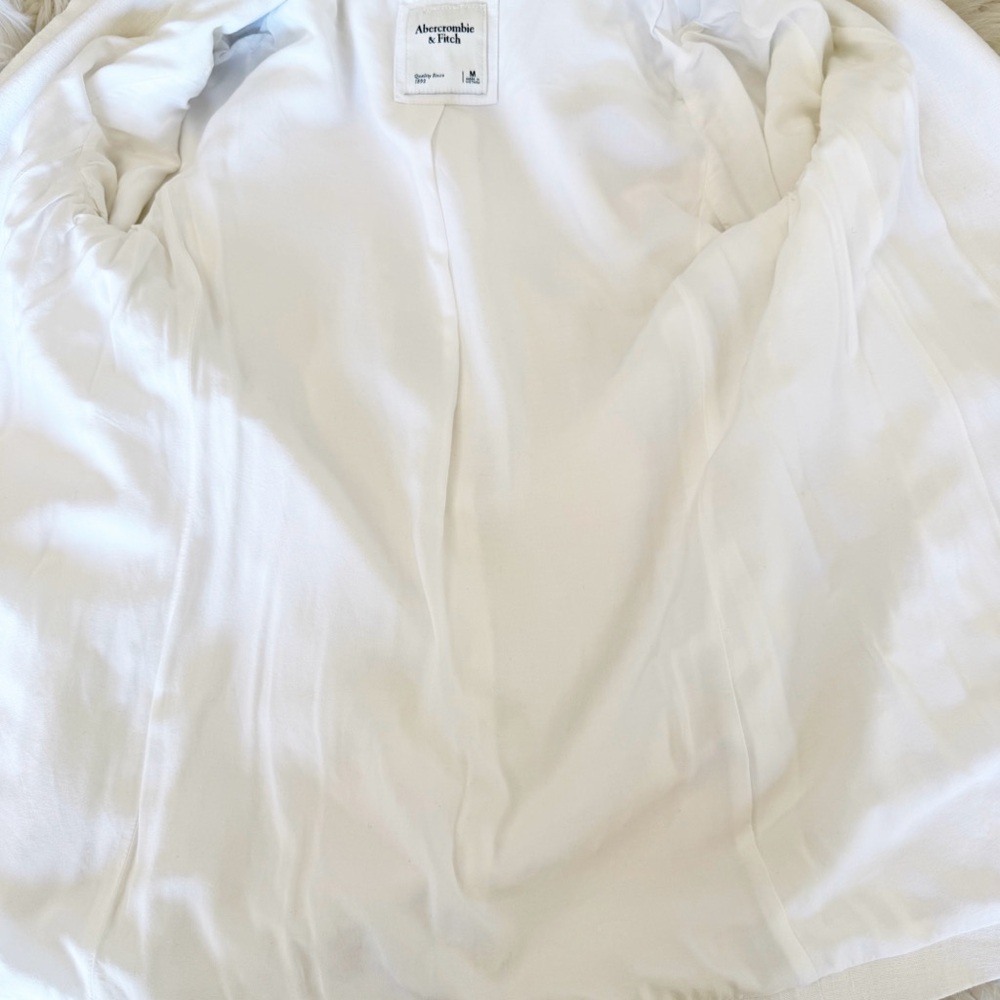 Abercrombie & Fitch Linen Blend Blazer M - Picture 8 of 12